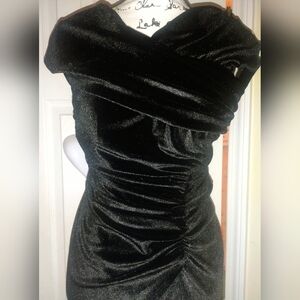 Miss Ord  One Shoulder Black Dress